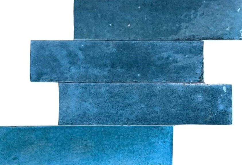 2.5×9.5 Alchemist Mediterranean Blue Porcelain Italian Wall Tile (1 PIECE)