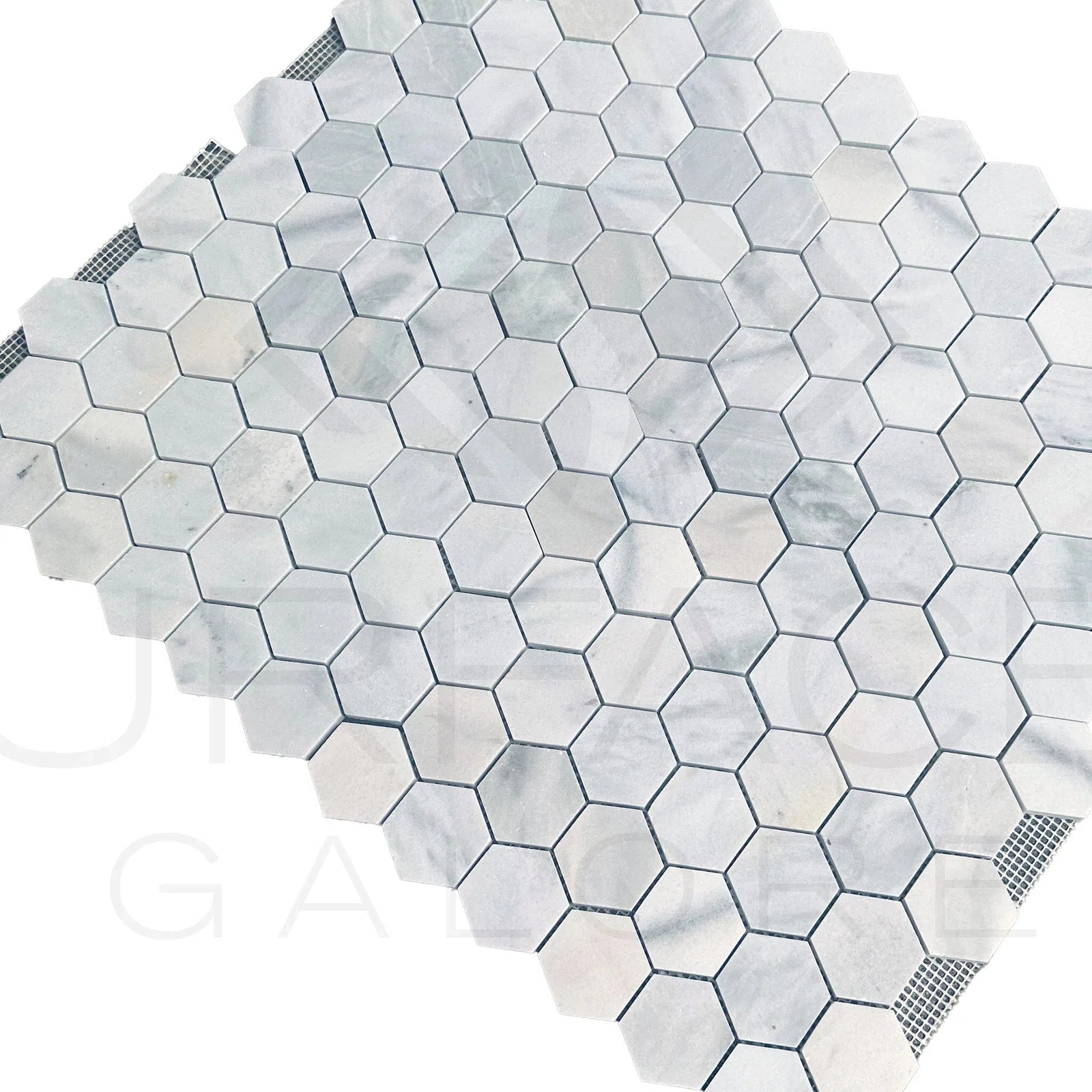 White Marble 2 inch Hexagon Honed Mosaic Tile 45 Sq.Ft. $6.66/Sq.Ft.