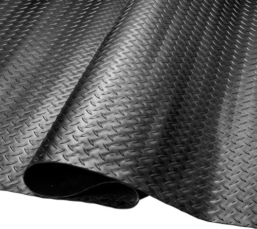 4 x 6 Ft Premium Garage Floor Mat, Solid 2.8mm Thickened 72″L x 48″W x 0.1″Th