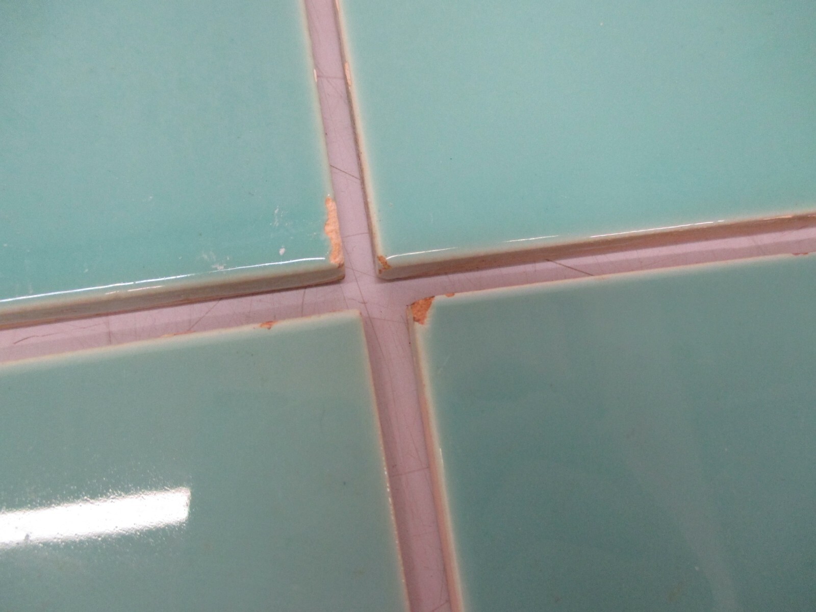 20 Vtg Used Ceramic Tile Aqua Blue 6″ Square Tiles Villeroy&Boch Kitchen Bath