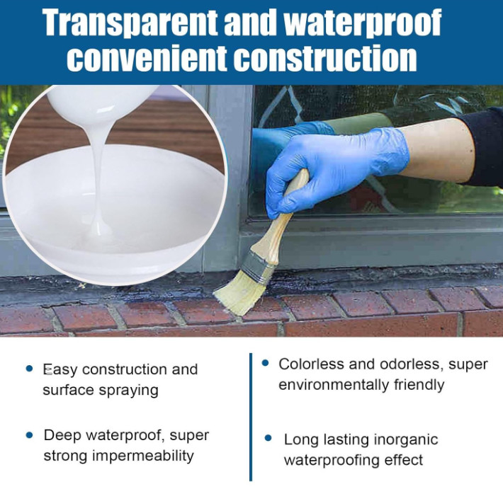 Capcut Invisible Waterproof Waterproof Agent Outdoors,G008 Transparent Glue