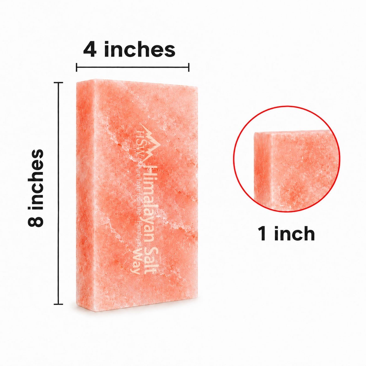Himalayan Pink Salt Tiles 8x4x1 Pack of 30 Salt Wall Brick Spa Sauna Home Decore