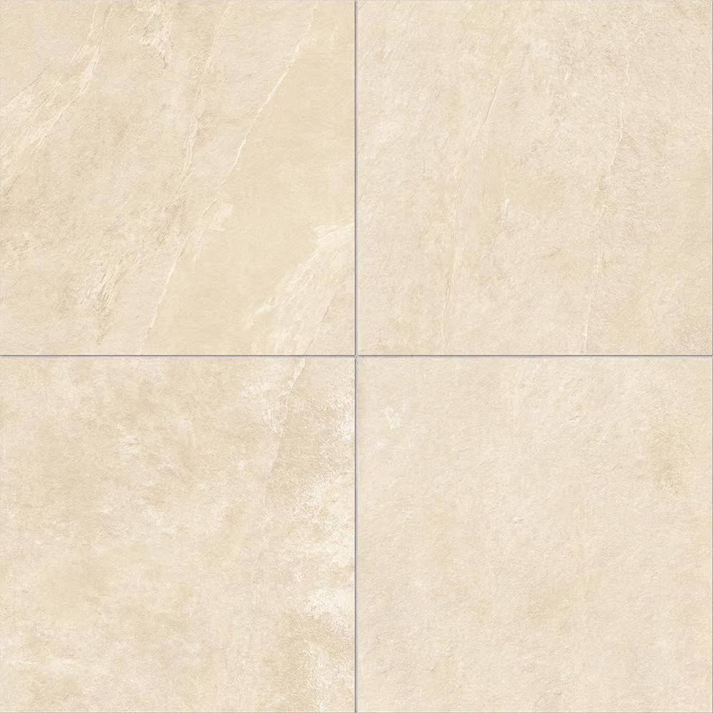 Slate White 24 In. X 24 In. X 0.75 In. Stone Look Porcelain Paver (Case of 2)