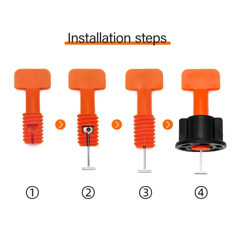 51pcs Floor Tile Leveling System Clips Spacers Ceramic Construction Kit