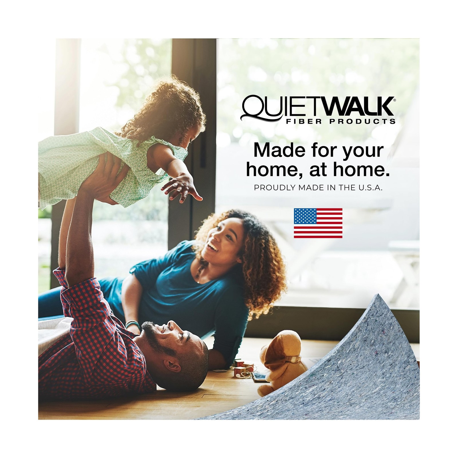 QuietWalk Underlayment 360 sq ft – 3 mm Thick – for Laminate & Hardw