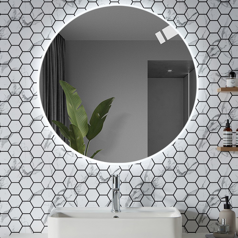 20 Sheets Peel And Stick Backsplash|Self-Adhesive Kitechen Hexagon Mosaic Tiles
