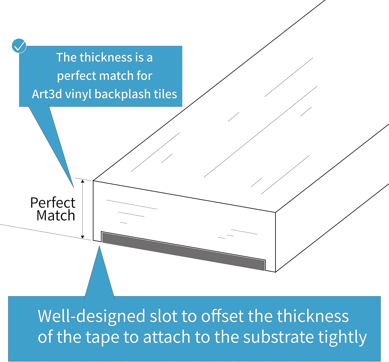 Superior Adhesion 30 Ft Peel and Stick Vinyl Trim for Effortless Installation