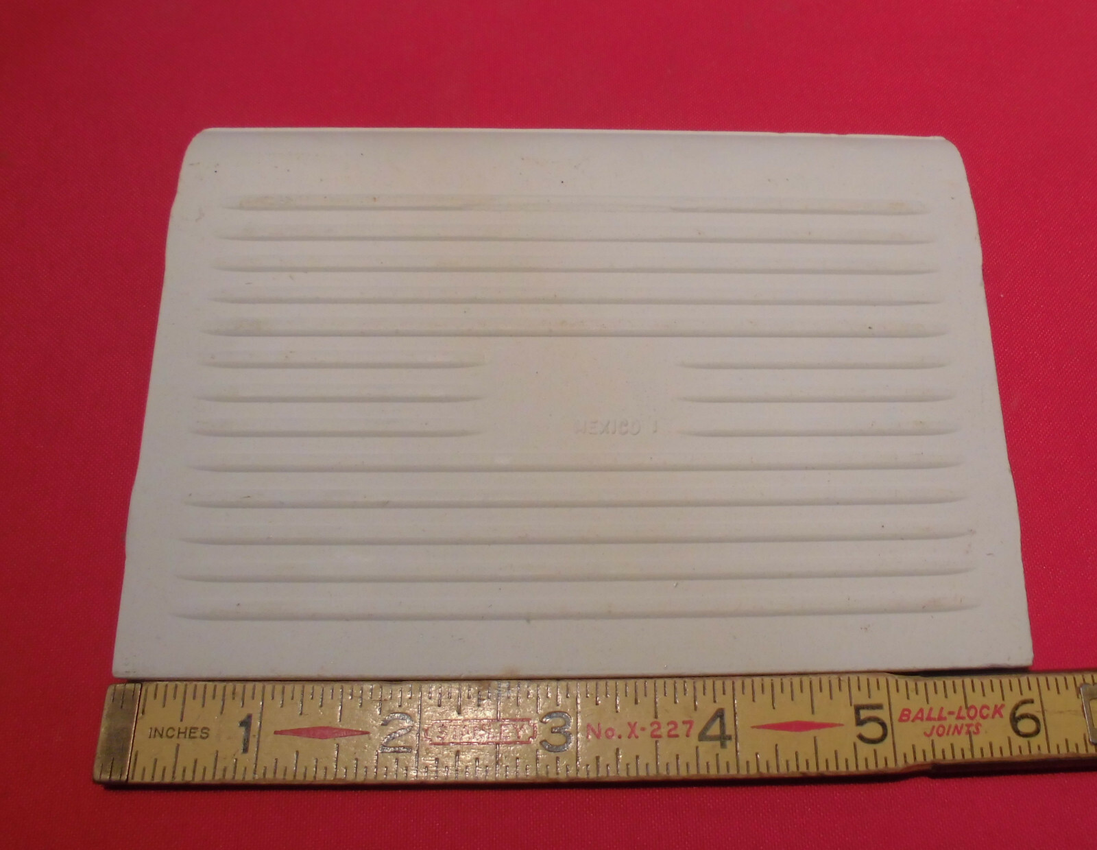 1 pc. Bright Light Aspen-Green; base/cove Ceramic Tile; 4-1/8″ X 6″ by A. O. #21