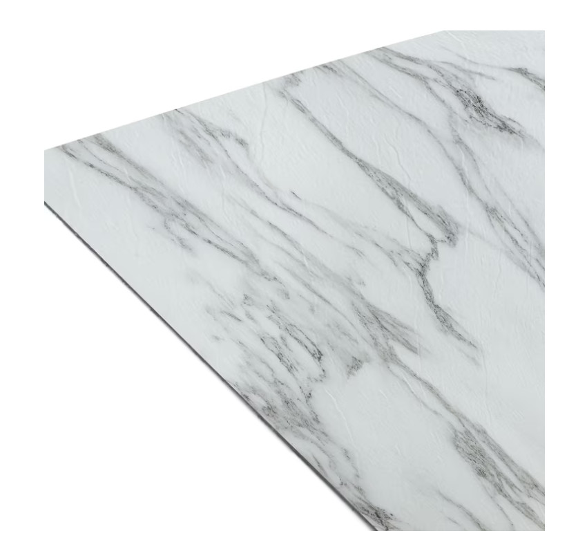 Bianco Marble Vinyl Tiles Peel And Stick Floor 20 Pack Flooring Self Adhesive