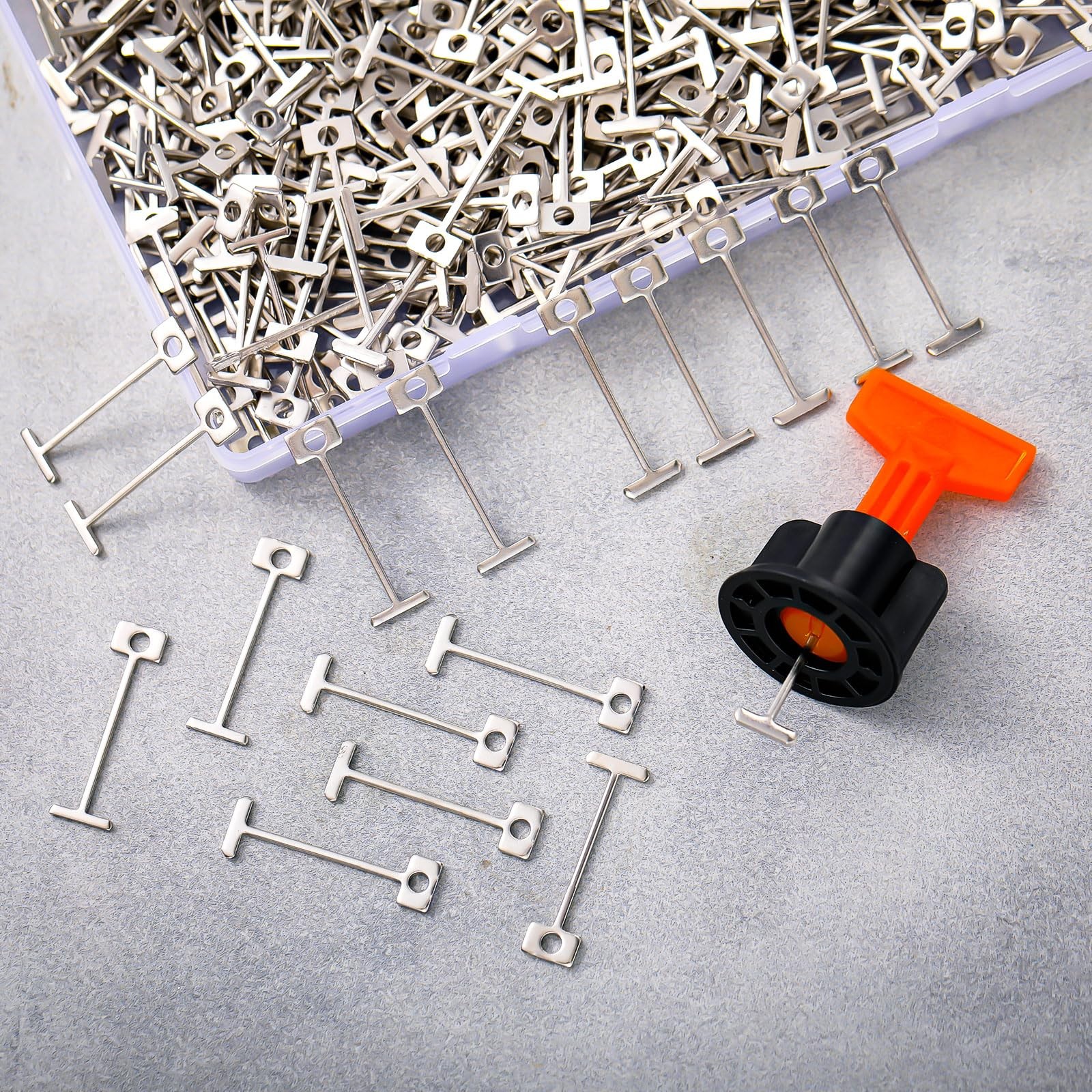MorningRo 500pcs 1/16″ Replacement Steel Needles Tile Leveling System 1.5mm…