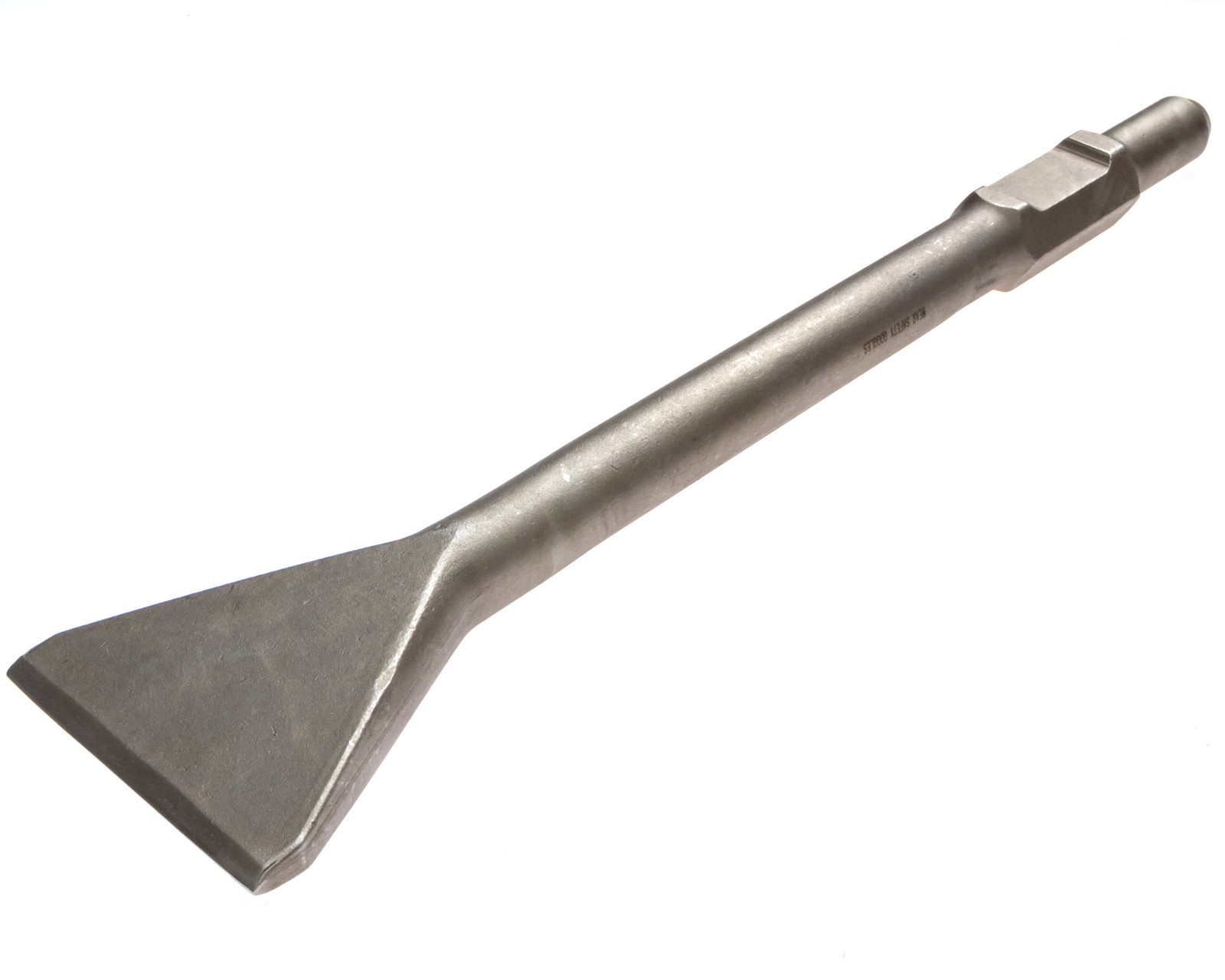 4-in Wide THINSET REMOVAL BIT, Tile and Demo Chisel, 1-1/8 Hex, Jackhammer Chise