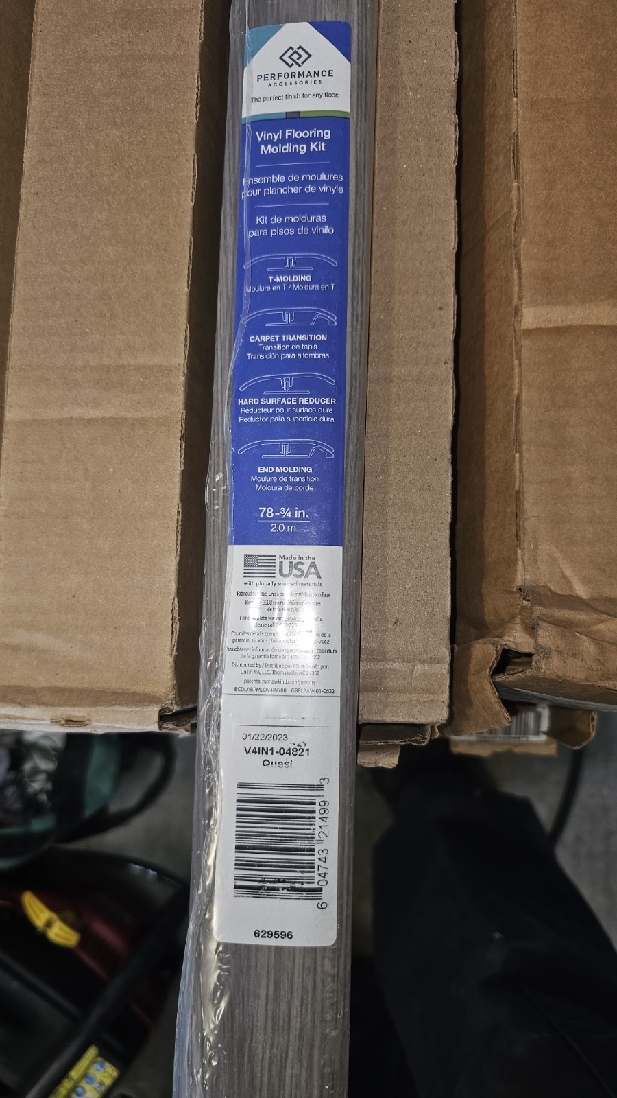 Vinyl Aluminum Floor Transition 78-3/4in 6…