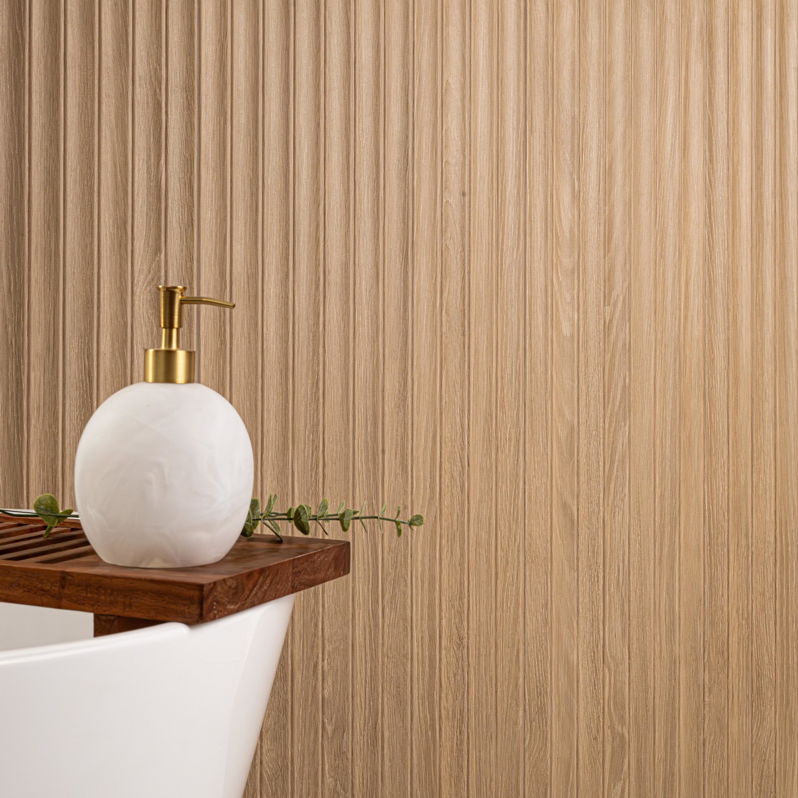 Ackland AKNPTSTR16X48M-CA Striara – 16″ x 47″ Porcelain Linear – Birch