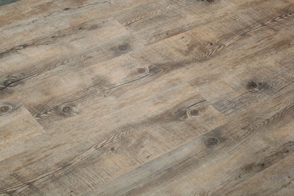 8.7mm Click Luxury Vinyl Plank Flooring 100% waterproof w/ underpad: $159/box