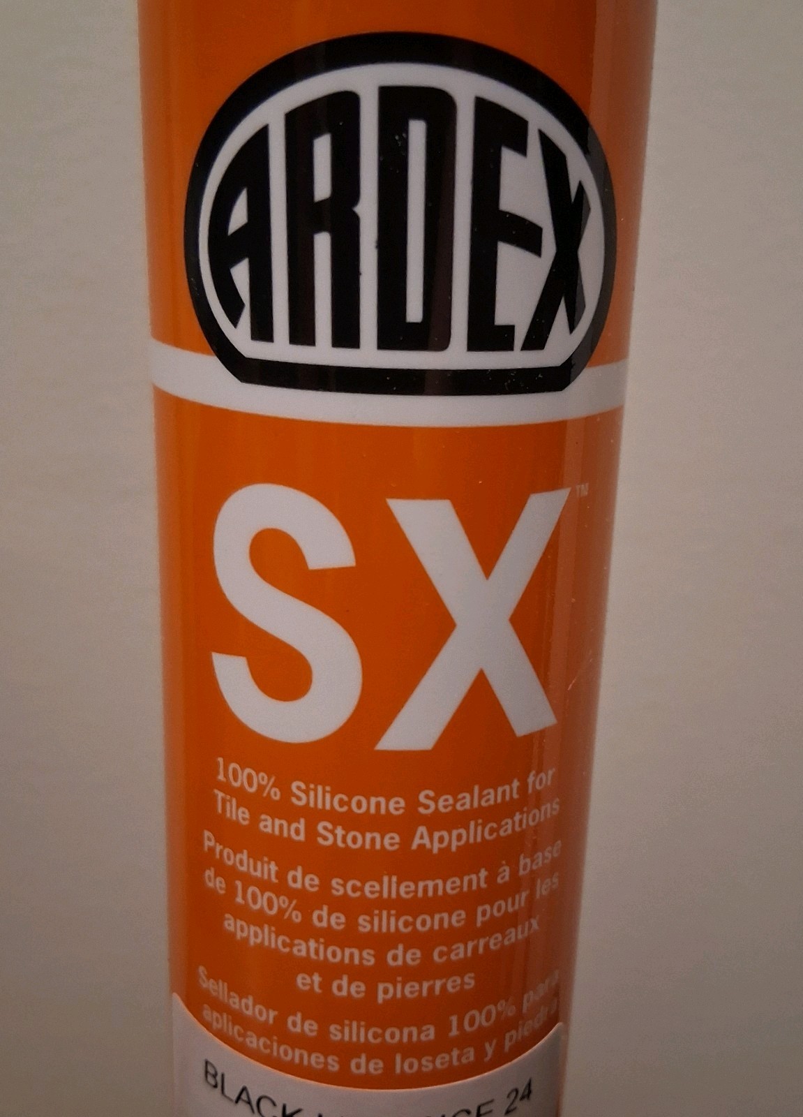BLACK LICORICE , Ardex SX Silicone Sealant for Tile & Stone