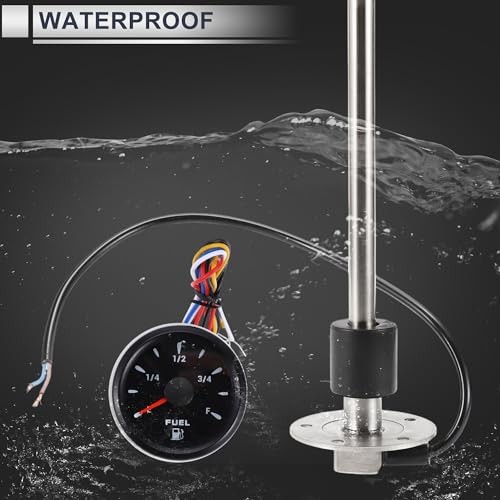 1set Fuel Sending Unit and Gauge Kit 330mm Length Boat Fuel Sending Unit 12.99″