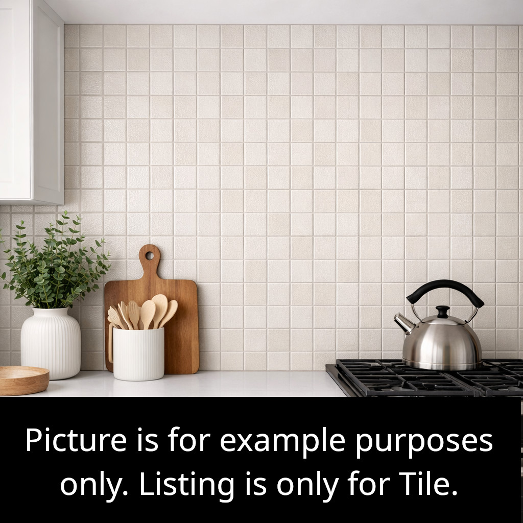 Off-White Textured Wall Tile 2×2 Remodel Kitchen Ceramic C# I25 10 SQ FT