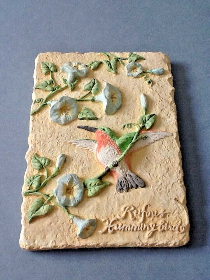 Rufous Hummingbird Decorative Resin Tile