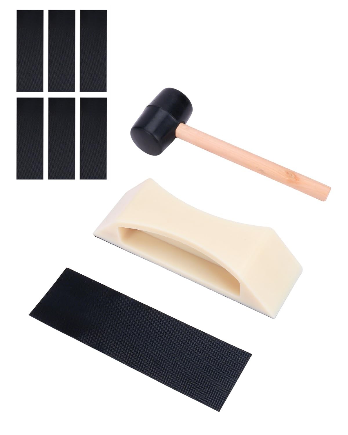 Floor Gap Fixer Tool Kit with Rubber Mallet & Nylon Tapping Block, Flooring I…