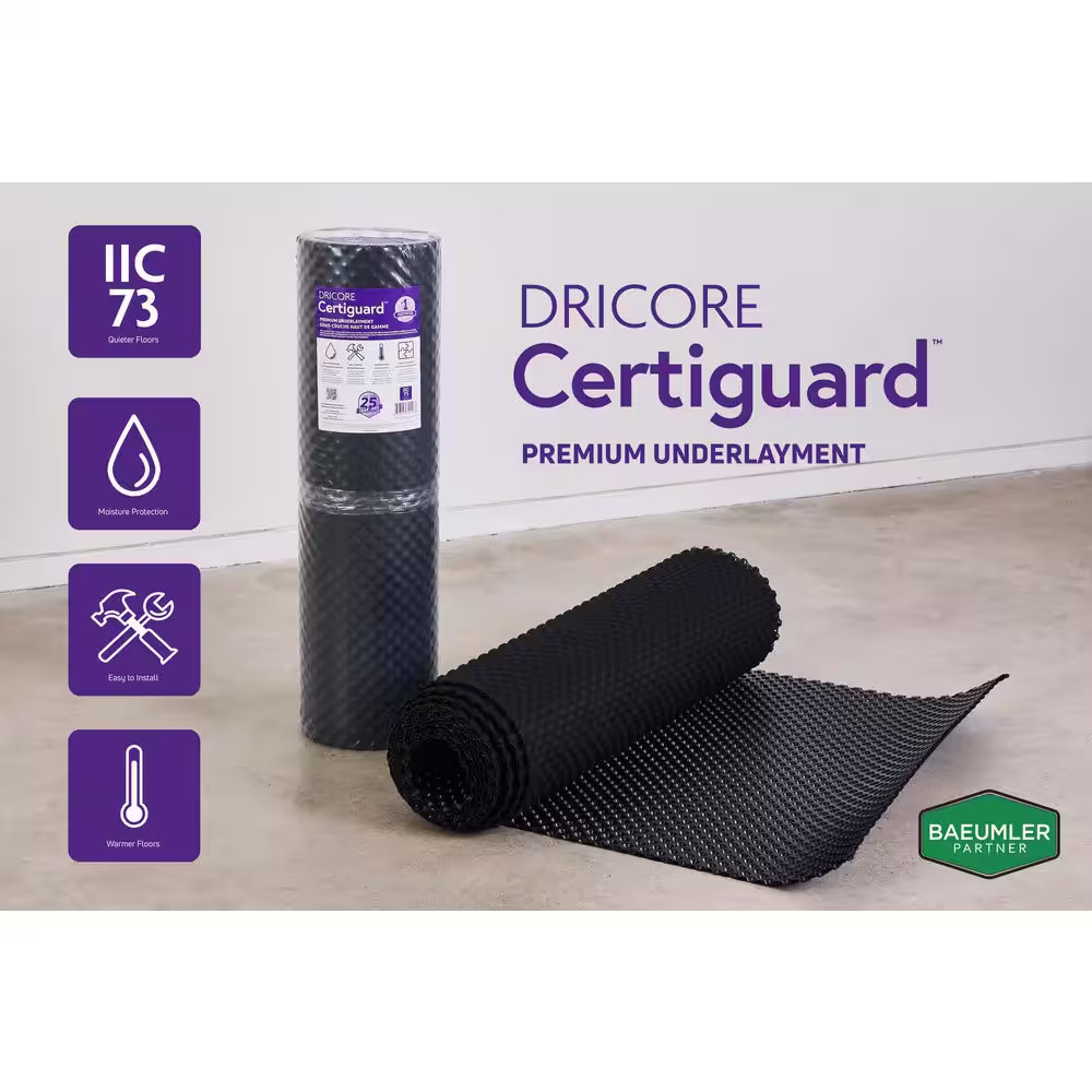Certiguard 80 Sq. Ft. 40.5 In. W 25.7 Ft. 0.7 Mm Premium Underlayment for Engine