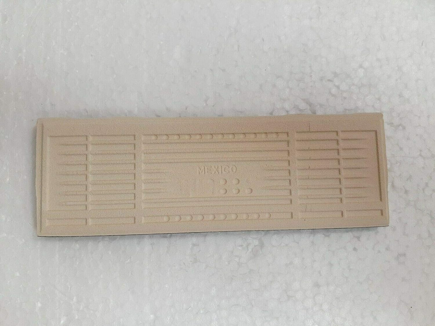 Black 2X6 in Ceramic Tile Bullnose Trim Edge 2 X 6 Inch Box 10 Piece