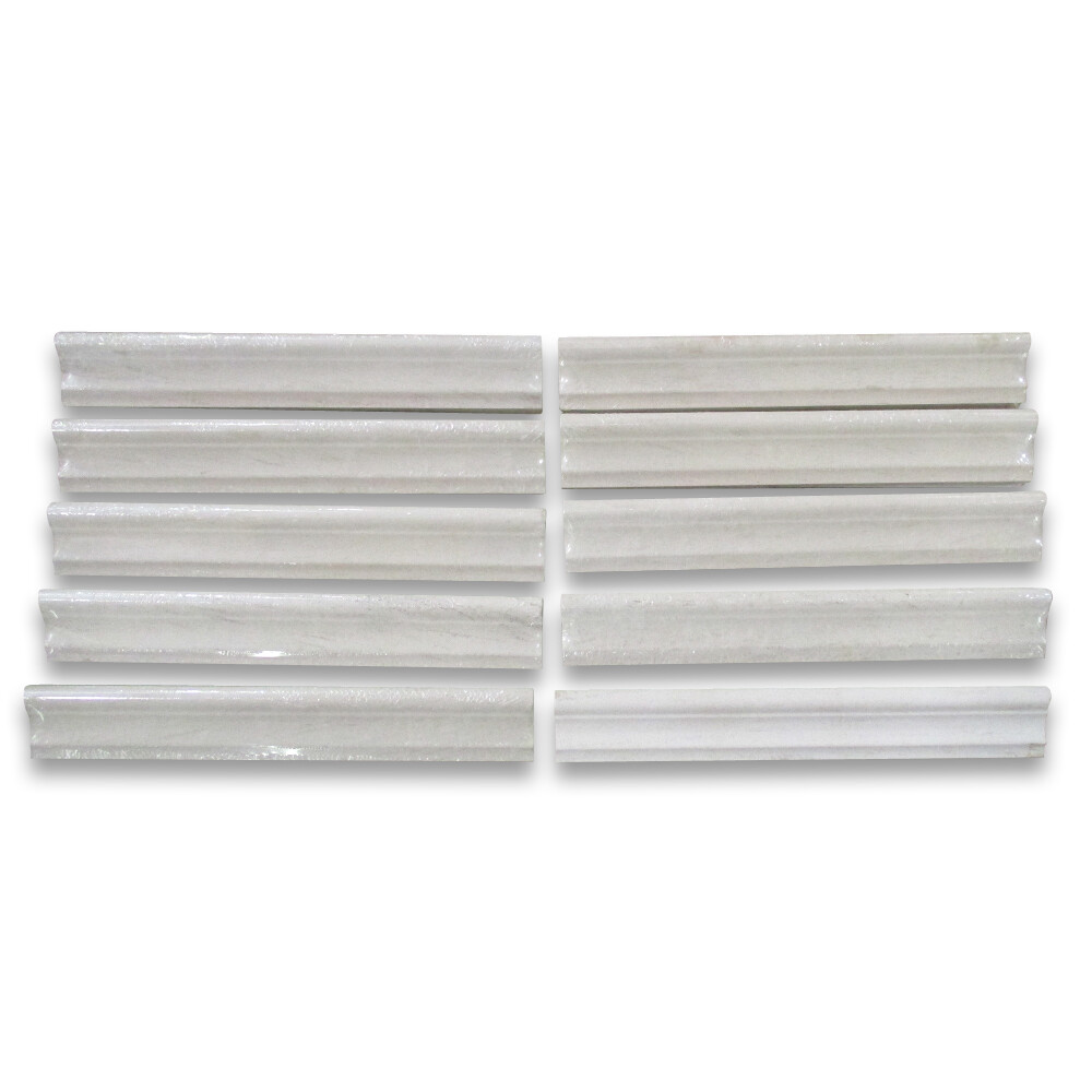 H13H Golden Beach Moleanos Beige Limestone 2×12 Chair Rail Molding Honed