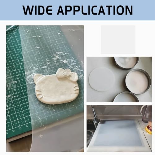 14.88×12.4inch Ultra Thin Silicone Rubber Sheet, 0.5mm Thick Waterproof