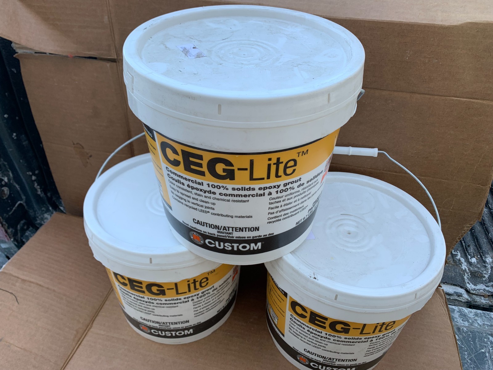 2 Gallons 19.5 Lbs Custom CEG-Lite Commercial 100% Solids Epoxy Grout Part B