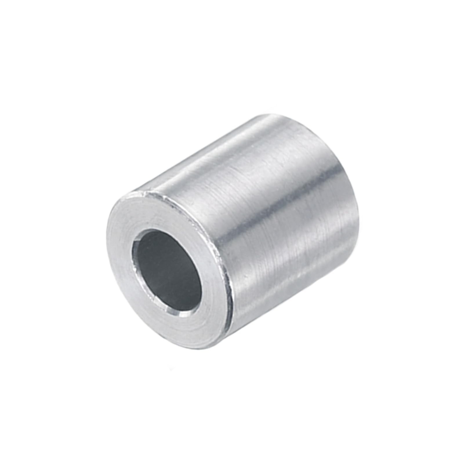 uxcell 15pcs Aluminum Spacer 5mm Bore x 10mm OD x 12mm Length Silver tone