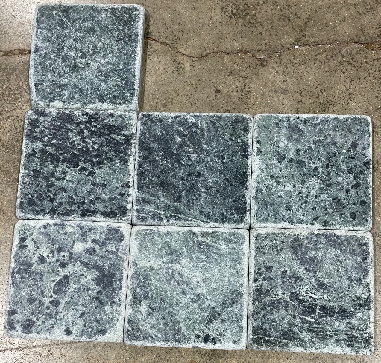 Tile Verde Forest Green Remodel Natural Stone About 4×4 10 Tiles