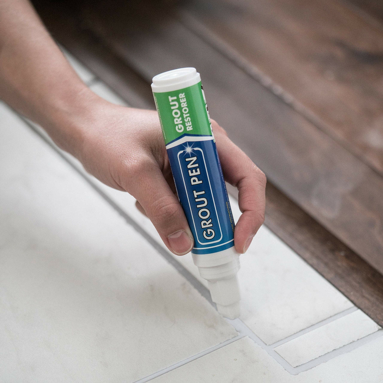 Grout Pen White Tile Paint Marker: Waterproof Tile Grout Colorant Pen – Wide Tip