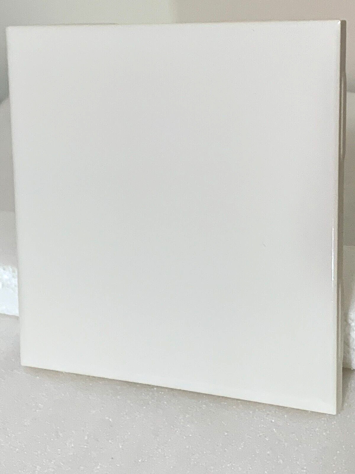NEW Vintage Monarch Ceramic Tile MTF 6″ X 6″ Bright White Gloss