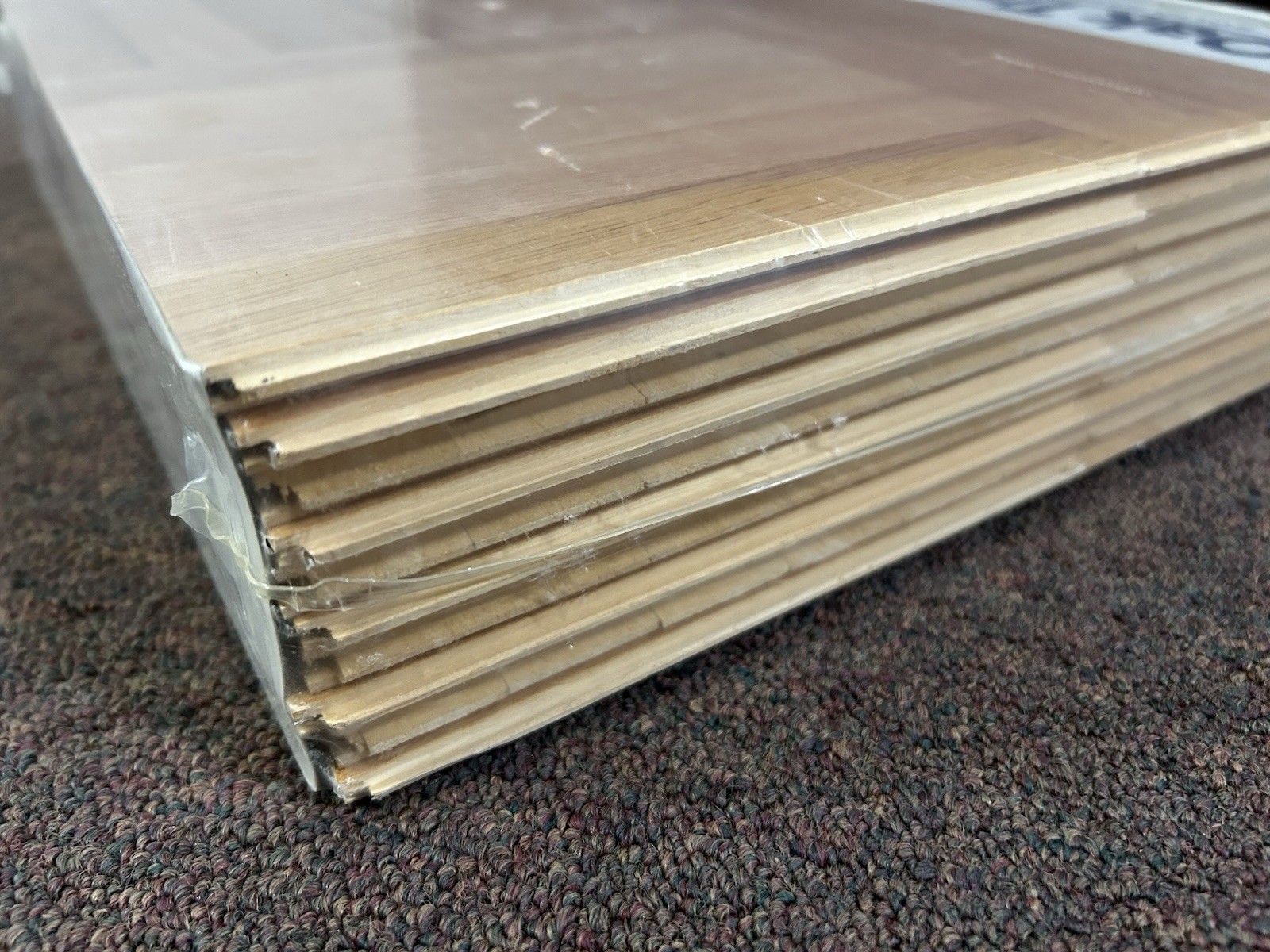 OakTree Hevea Parquet Hardwood Tile Flooring (10 Tiles/Package) CHESTNUT NEW!
