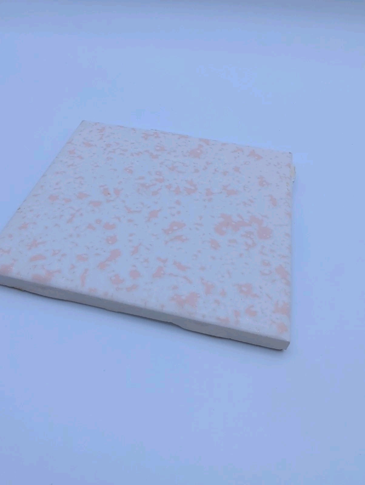 Vintage 1 Wall Tile Dal-tile Ceramic Mottled Swirled Sky Pink White MCM