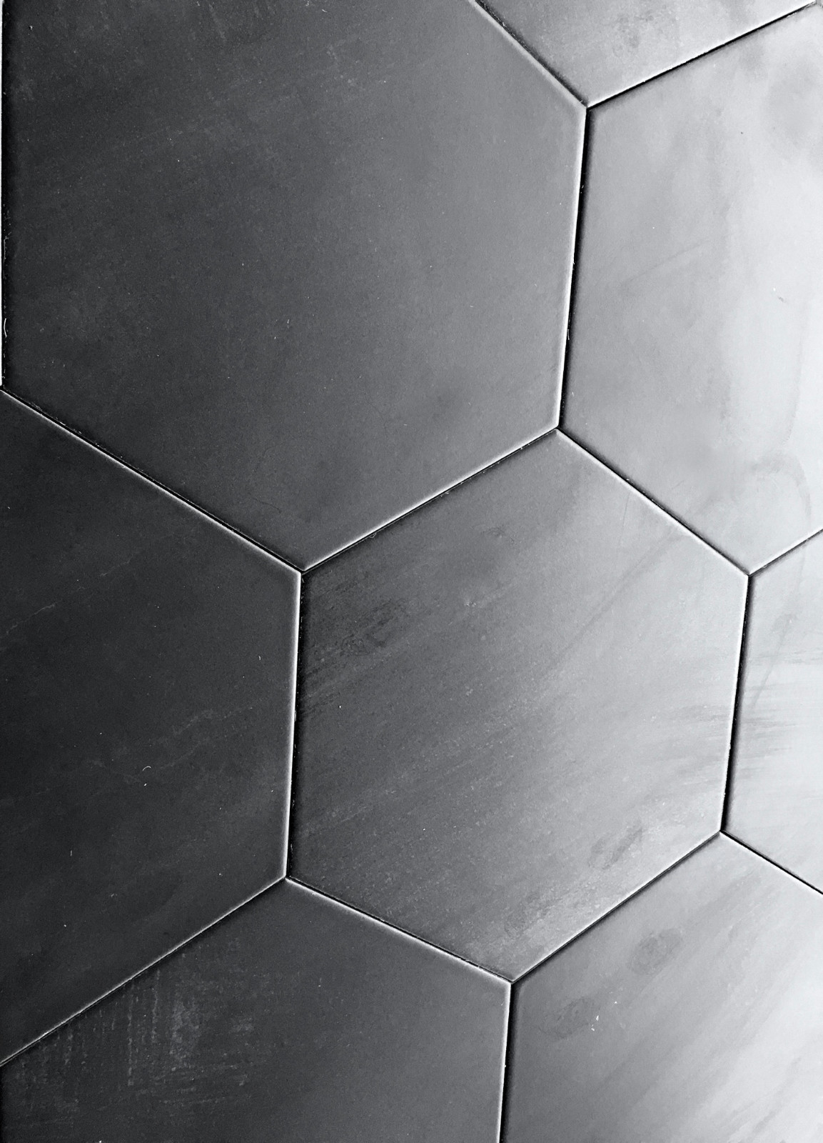 10.2 x11.4 Mama Mia Hexagon Graphite Porcelain Floor Tile (1 PIECE)
