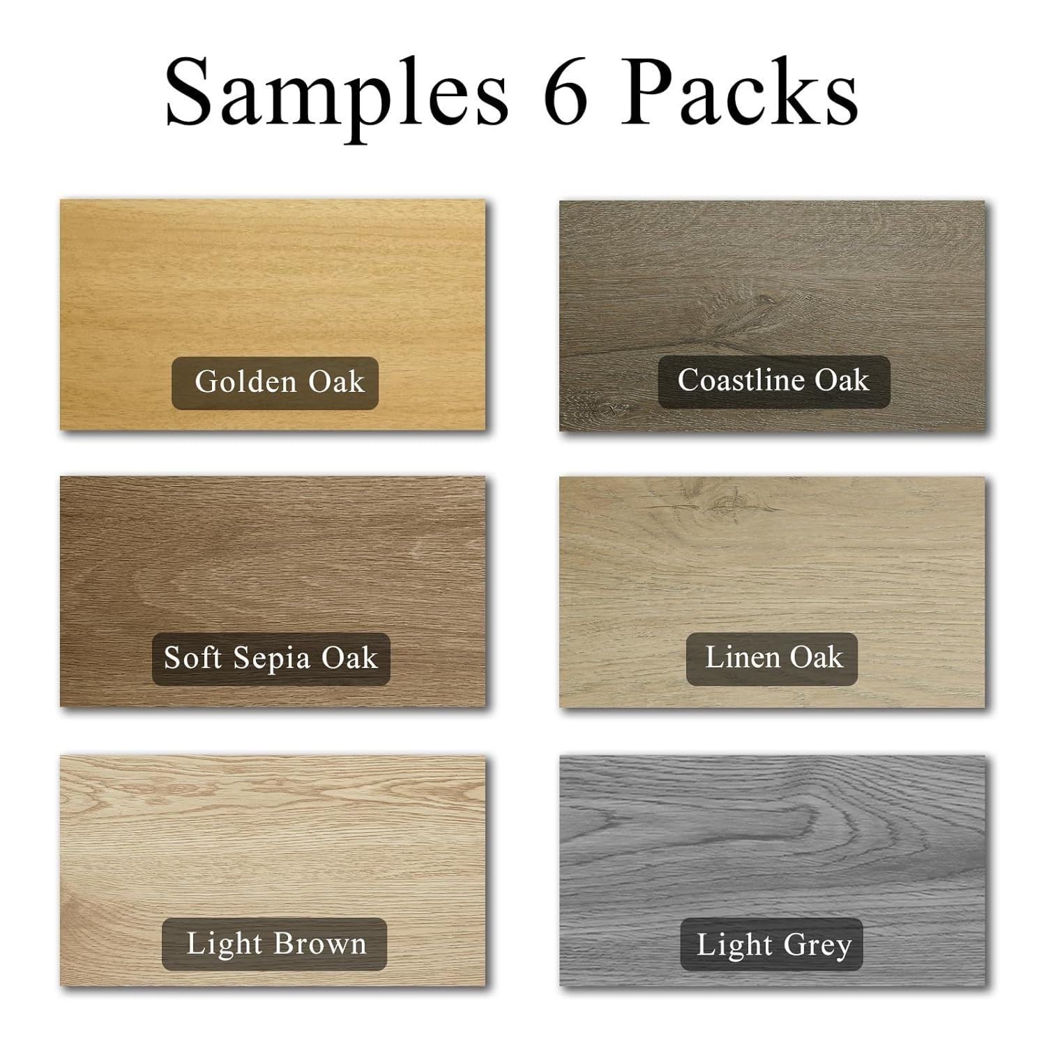 Modern Vinyl Floor Planks Self Adhesive Residential Waterproof Wood Pack 6x