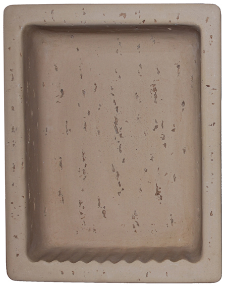 Cast Stone Rectangular Recess – Travertine look Noce or Ivory