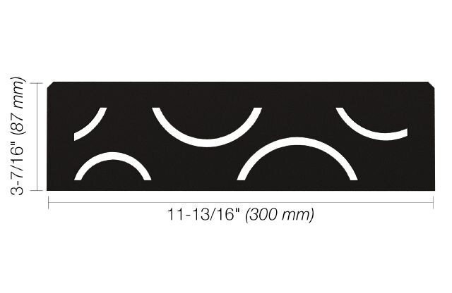 Schluter SHELF-N – Curve Design – Matte Black – SNS1D6MGS