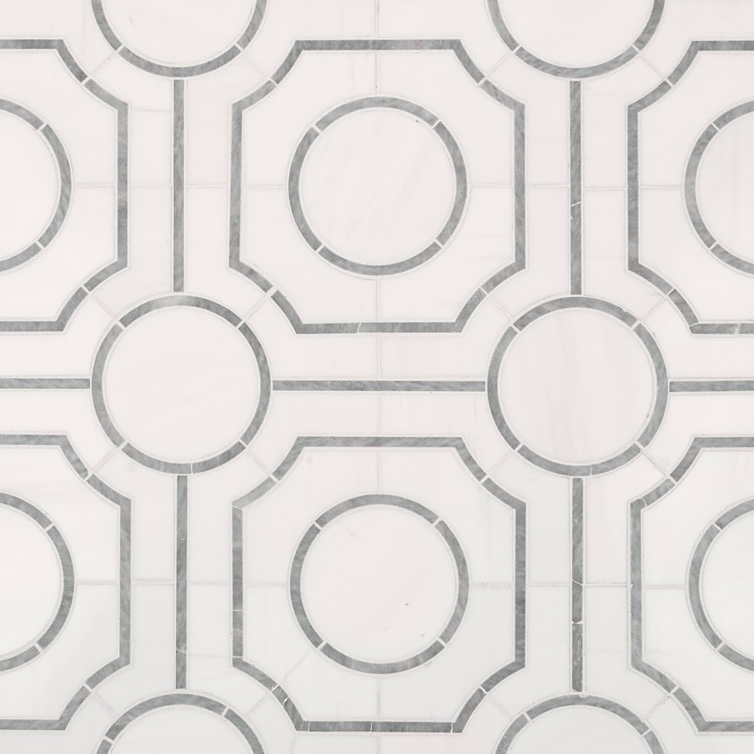 Bianco Dolomite 10×10 Polished Marble Tile for Elegant Kitchen & Bath Decor