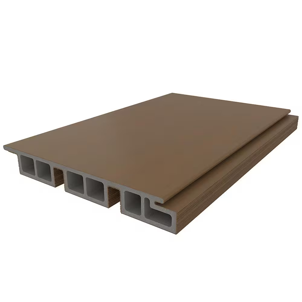 European Siding System 7.7 In. X 96 In. Composite Belgian Board Siding in Peruvi
