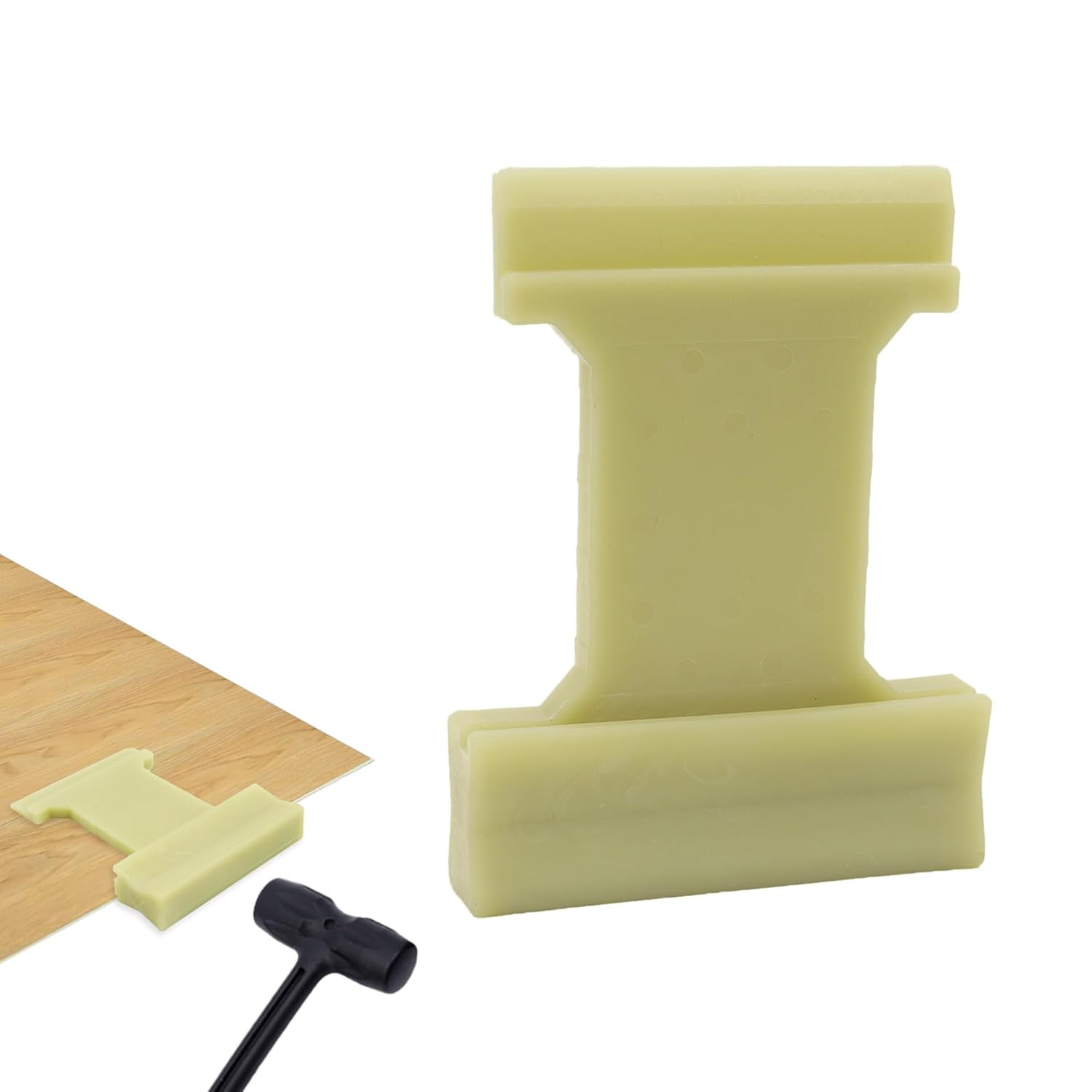 4 in 1 Laminate Flooring Tools, Nylon Tapping Block for Wood Floor Composite Bo