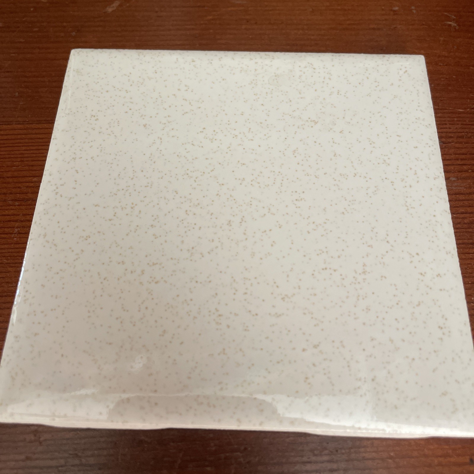 1 Wall Tile USA 4-3/8″ Vintage Gloss Brown Speckled Oatmeal