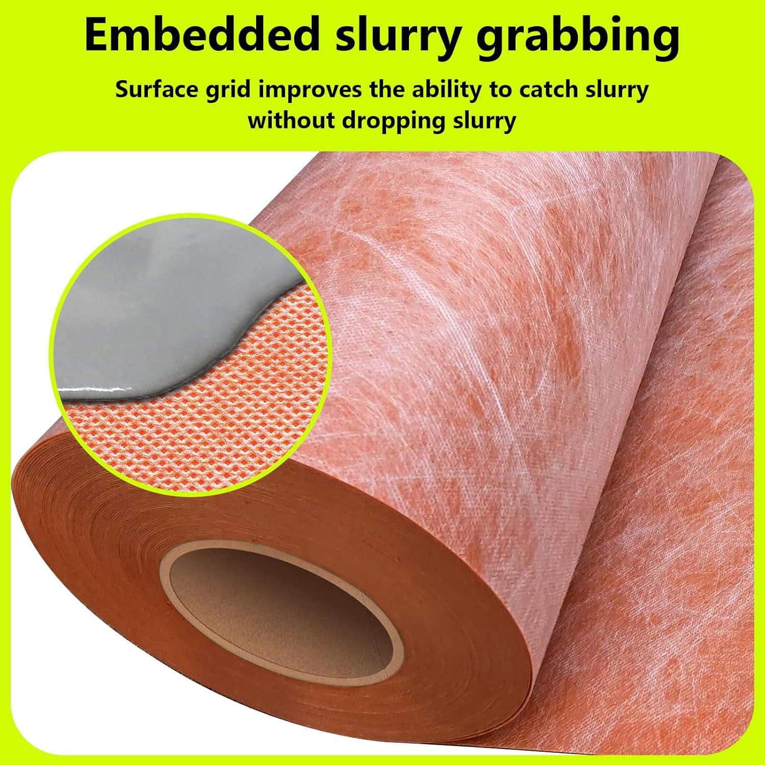 Waterproof Membrane 23.6Mils/0.6Mm Thickness 3.3X98.4’/ 323 Sq Ft Tile Underlaym