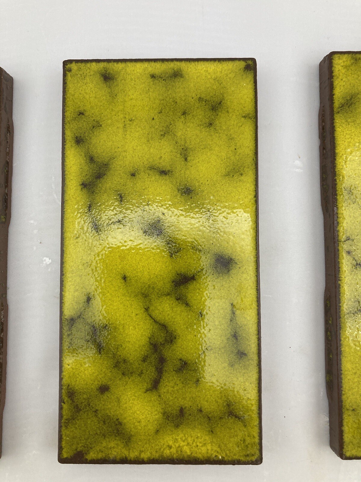 Vintage NOS Subway Tiles— Yellow Caribbean Glaze, 3×6, 83 pcs, 10+ Sq Ft, 4 lots