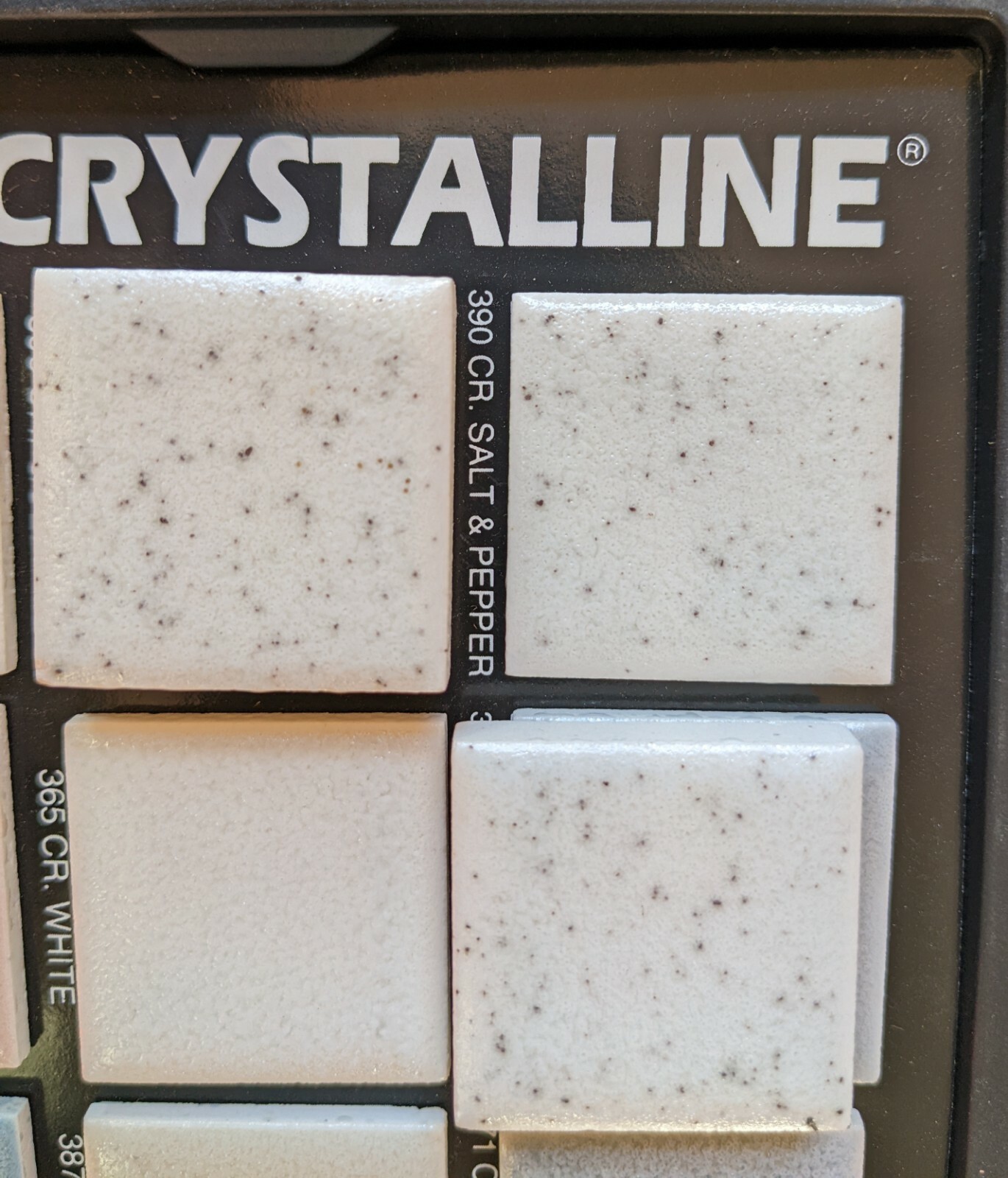 10 pcs of American Olean 390 Crystalline Salt Pepper 1-3/8″ ceramic tile Dots