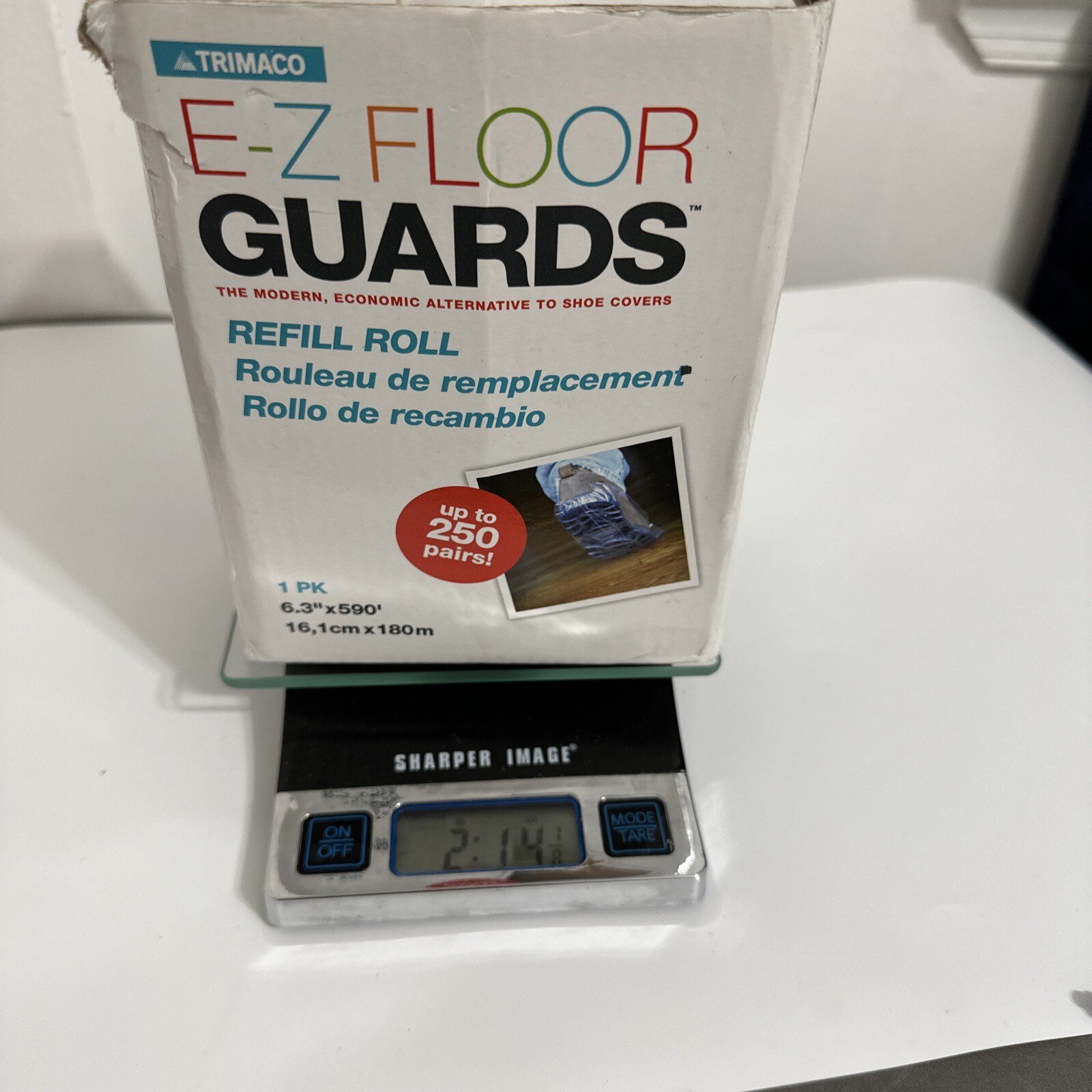 Trimaco E-Z Floor Guards #54716 Refill Film Roll Shoe Covers 250 Pairs