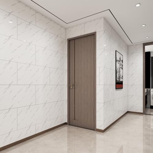 Wall Panels Peel and Stick 10 Pieces 23.6×11.8in (19.4 Sq. Ft. White-JSB