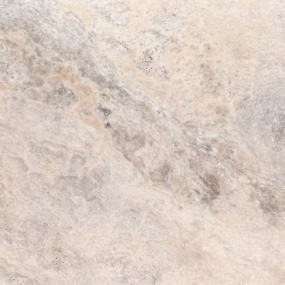 Silver 3 Cm. X 16 In. X 16 In. Tumbled Travertine Paver Tile (11.78 Sq. Ft.)