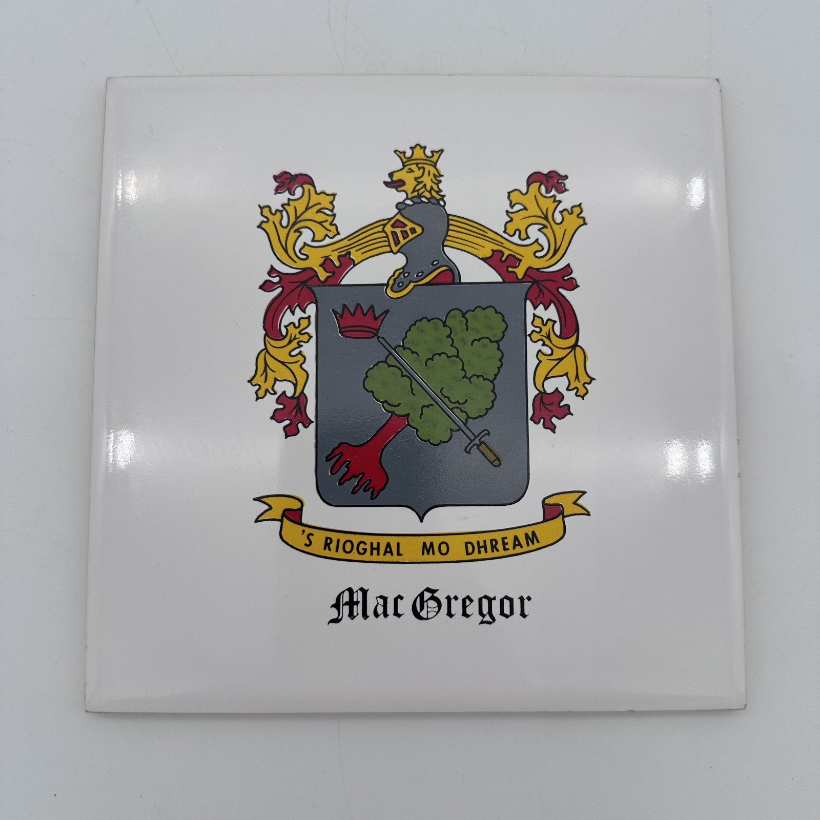 MacGregor Family Crest Tile – Sri Lanka Wall Tiles – 6 inch