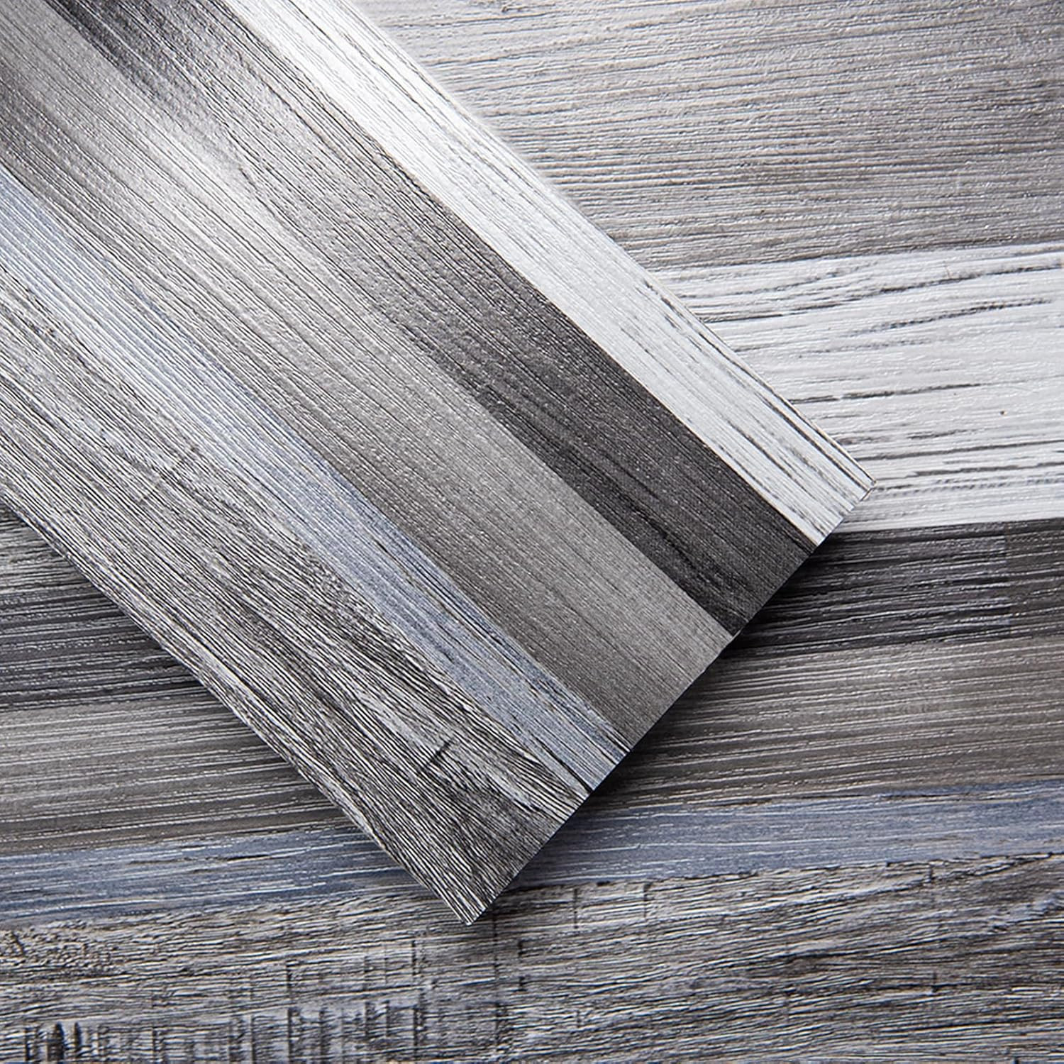 36-Pack 54 Sq.Ft Peel and Stick Floor Tiles Vinyl Plank Flooring Wood Look, Adhe